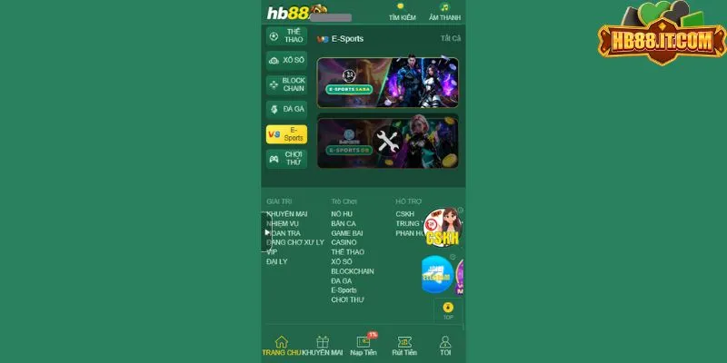 Sơ lược thông tin về E-sport hb88